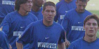 Diego Simeone giocatore dell'inter